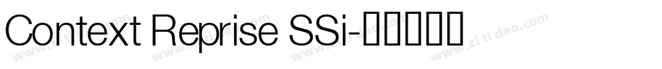 Context Reprise SSi字体转换